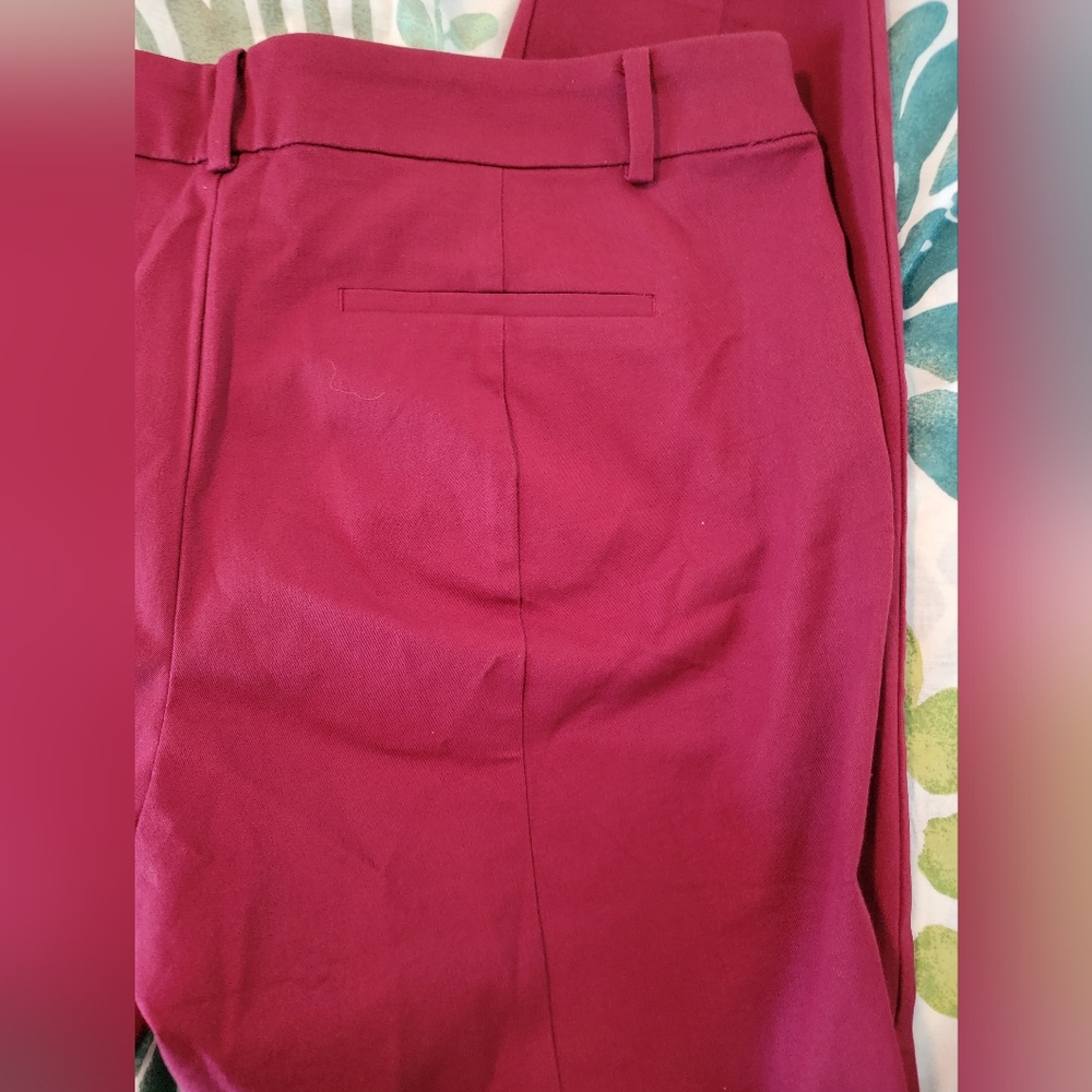 Charter Club Raspberry Pink Straight-Leg Pants - Picture 2 of 8